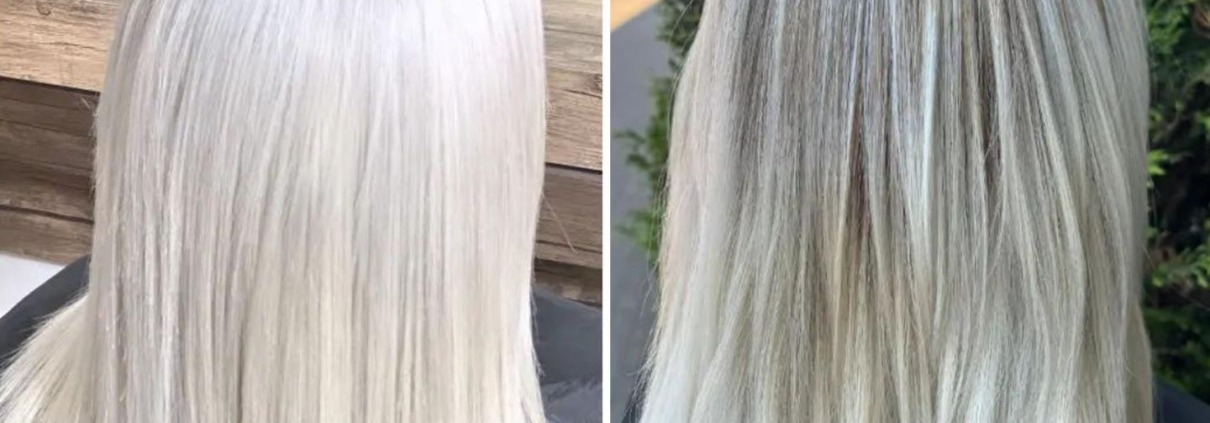 Friseur dreyer Platinblond