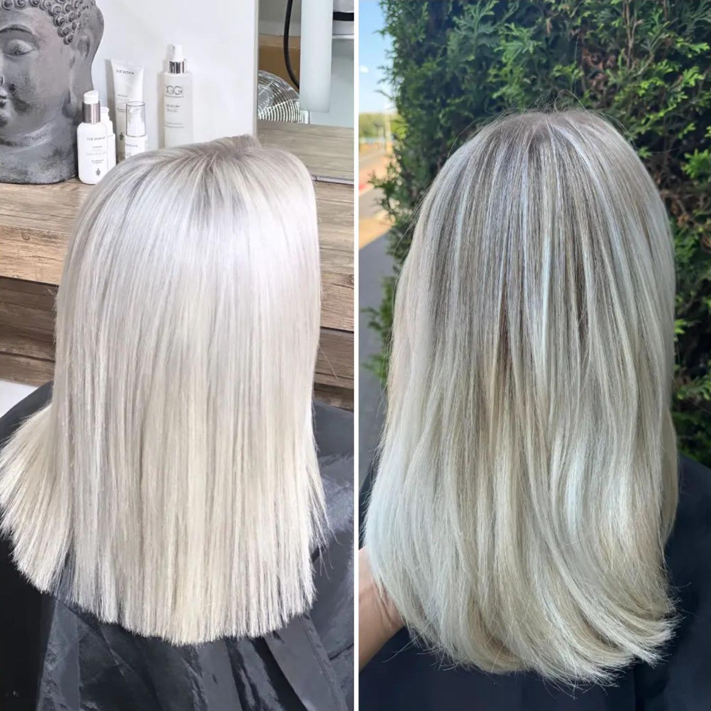 Friseur dreyer Platinblond